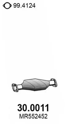Convertidor - catalisador MR239455 Chery