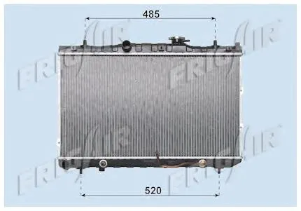 Radiador de esfriamento de motor 253102F050 Hyundai/Kia