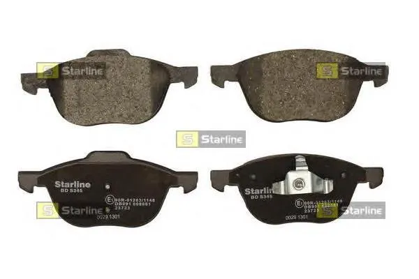 Sapatas do freio dianteiras de disco BDS345 Starline