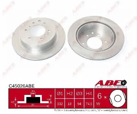 Disco do freio traseiro Mitsubishi Pajero KH