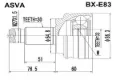Junta homocinética externa dianteira BMW X3 E83
