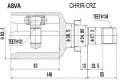 Junta homocinética interna dianteira direita Chevrolet Cruze J300