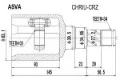 Junta homocinética interna dianteira Chevrolet Cruze J300