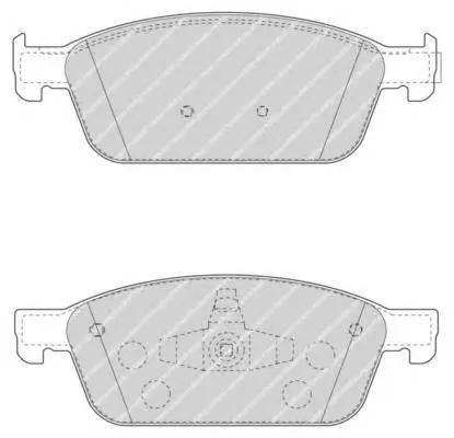 Sapatas do freio dianteiras de disco FU2Z2V001C Ford