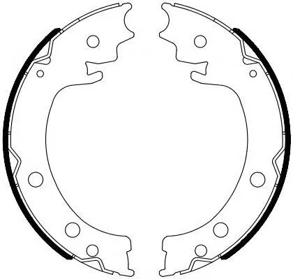 Sapatas do freio de estacionamento Suzuki Grand Vitara JB