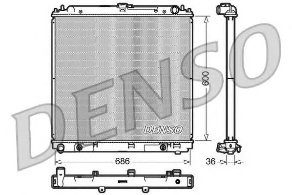 Radiador de esfriamento de motor 21460EB80A Nissan/Infiniti
