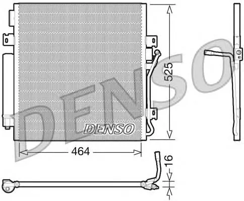 Radiador de aparelho de ar condicionado K68033237AB Fiat/Alfa/Lancia