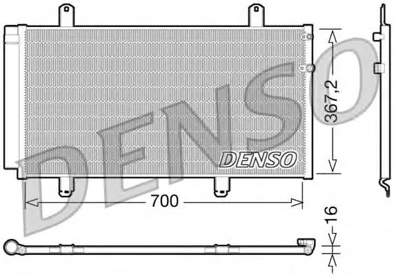 Radiador de aparelho de ar condicionado CD010392M Koyorad