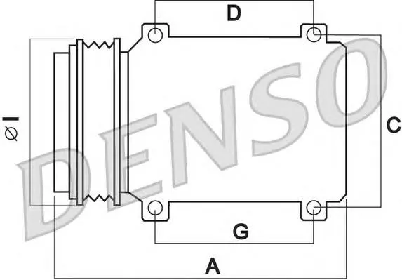 Compressor de aparelho de ar condicionado DCP45013 Denso