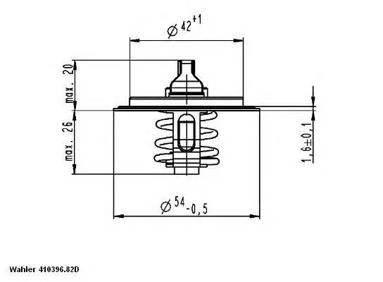 Termostato 41039682D Wahler