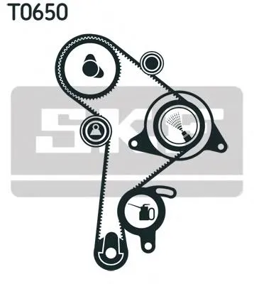 Correia do mecanismo de distribuição de gás, kit Audi A4 8D2