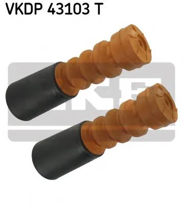 Pára-choque (grade de proteção) de amortecedor traseiro + bota de proteção Volkswagen Polo 3 6N2