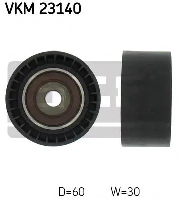 Rolo parasita da correia do mecanismo de distribuição de gás Ford Focus 2 DA, HCP, DP