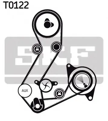Correia do mecanismo de distribuição de gás, kit Ford Escort 7 GAL, AFL