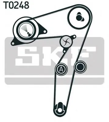 Correia do mecanismo de distribuição de gás, kit Fiat Bravo 2 198