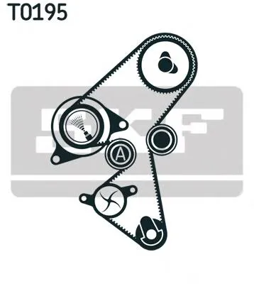 Correia do mecanismo de distribuição de gás, kit Ford Focus 2 DA, HCP, DP