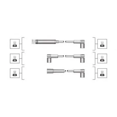 Fios de alta voltagem, kit 941319170013 Magneti Marelli