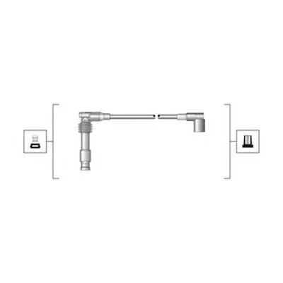 Fios de alta voltagem, kit 941319170014 Magneti Marelli