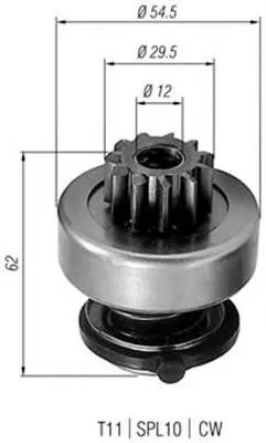 Roda-livre do motor de arranco 9003336206 Bosch