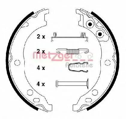 Sapatas do freio de estacionamento Fiat Ducato 2 230L