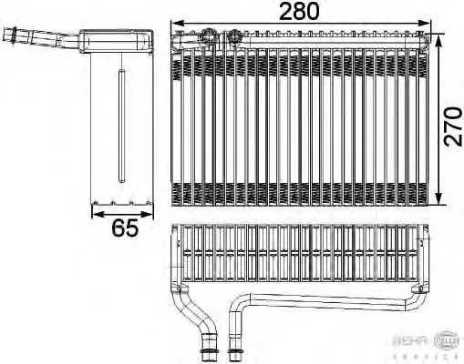 Vaporizador de aparelho de ar condicionado Peugeot 206 2A/C