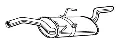 Silenciador, parte traseira Citroen Jumpy BS, BT, BY, BZ
