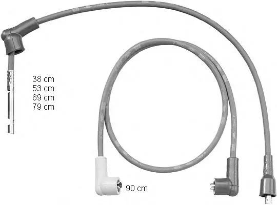 Fios de alta voltagem, kit ZEF1206 Beru