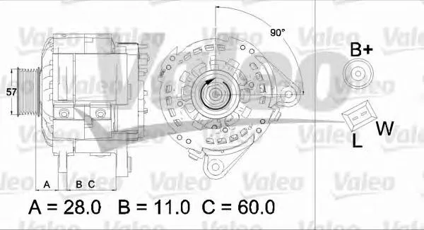 Gerador 437477 VALEO