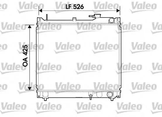 Radiador de esfriamento de motor 734162 VALEO