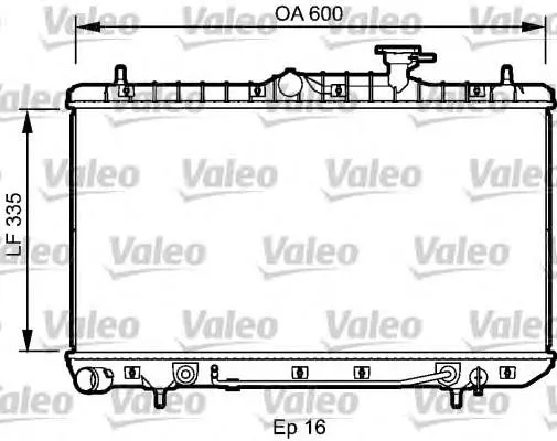 Radiador de esfriamento de motor 734253 VALEO