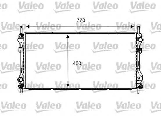Radiador de esfriamento de motor 734292 VALEO
