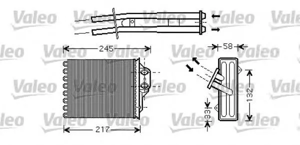 Radiador de forno (de aquecedor) Fiat 500 312