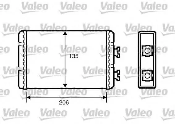 Radiador de forno (de aquecedor) 812220 VALEO