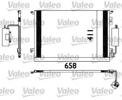 Radiador de aparelho de ar condicionado 817648 VALEO