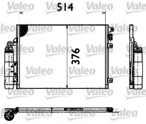 Radiador de aparelho de ar condicionado 817428 VALEO