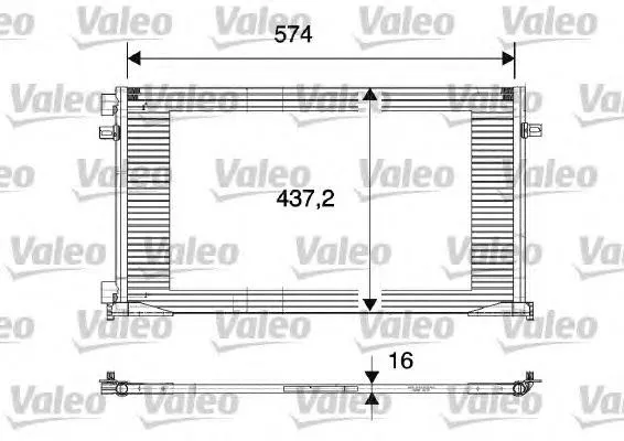 Radiador de aparelho de ar condicionado 817577 VALEO