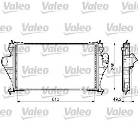 Radiador de intercooler 96764 Nissens