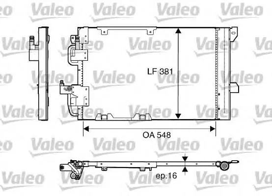 Radiador de aparelho de ar condicionado Opel Astra 51, 52, F35, M35