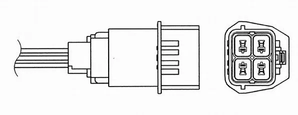 Sonda lambda, sensor de oxigênio 1552 NGK