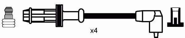Fios de alta voltagem, kit Peugeot 205 2 20A, C