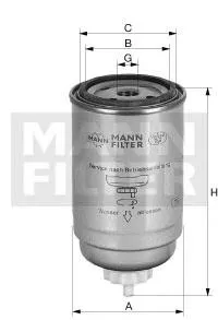 Filtro de combustível 7701030546 Renault (RVI)