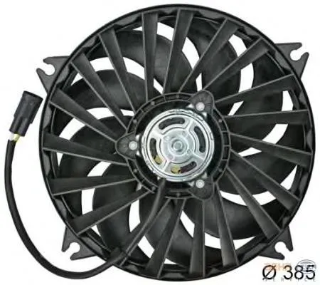 Ventilador elétrico de esfriamento montado (motor + roda de aletas) 0090140002 Depo/Loro
