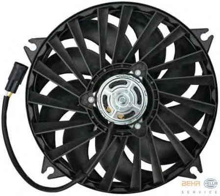 1253Q8 Peugeot/Citroen Ventilador elétrico de esfriamento montado (motor + roda de aletas) esquerdo