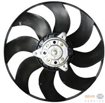 Ventilador elétrico de esfriamento montado (motor + roda de aletas) 8EW351044471 HELLA