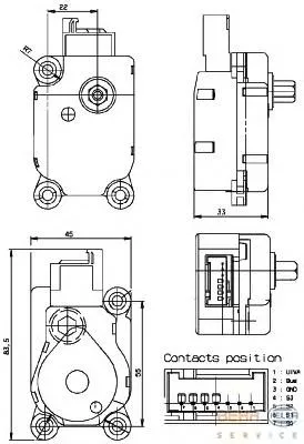 Acionamento de comporta de forno Mercedes E S211