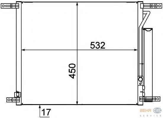 Radiador de aparelho de ar condicionado TP15940335 Tempest