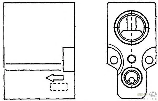Válvula TRV de aparelho de ar condicionado 260550 REMA-PARTS
