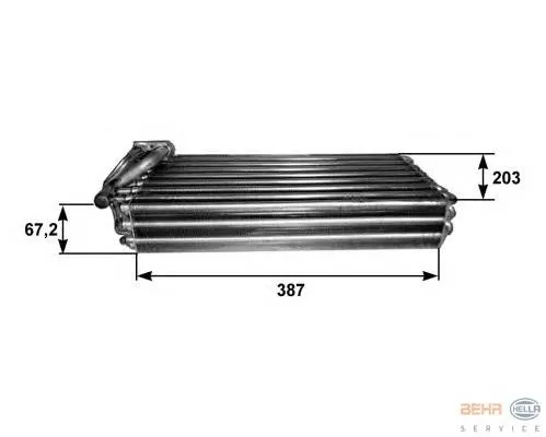 Vaporizador de aparelho de ar condicionado Mercedes Benz Truck TRUCK ACTROS 