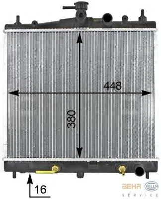 Radiador de esfriamento de motor FP50A1335KY FPS