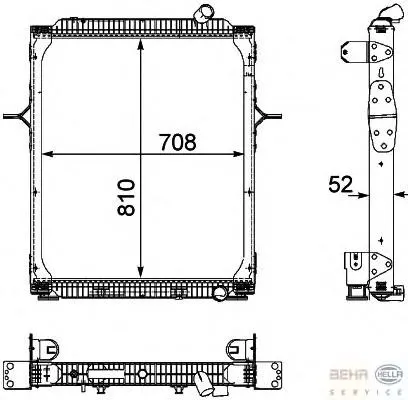 Radiador de esfriamento de motor 5010619804 Renault (RVI)